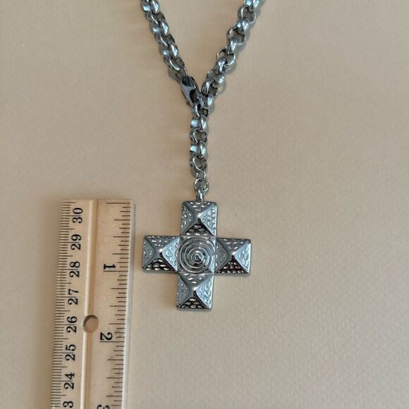 Vintage cross necklace #1287 - Picture 5 of 5